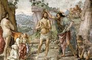 GHIRLANDAIO, Domenico Detail of Baptism of Christ Germany oil painting artist